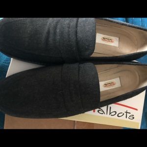 Talbots Grey Flannel Loafers. Like new